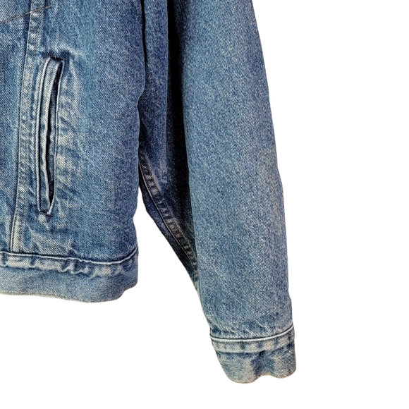 Levi's Type 3 Trucker Vintage USA Heavy Sherpa Lined Jean Jacket Coat 46R - Picture 6 of 16